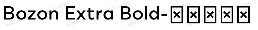 Bozon Extra Bold字体转换